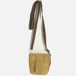 Travelon Anti-Theft Organizer Microsuede Crossbody Bag Belt Loop Shoulder Strap